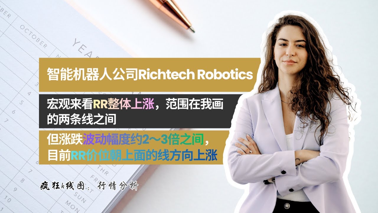 【美股RR】智能机器人公司Richtech Robotics，宏观来看RR整体上涨，范围在我画的两条线之间，但涨跌波动幅度约2～3倍之间，目前RR价位朝上面的线方向上涨
