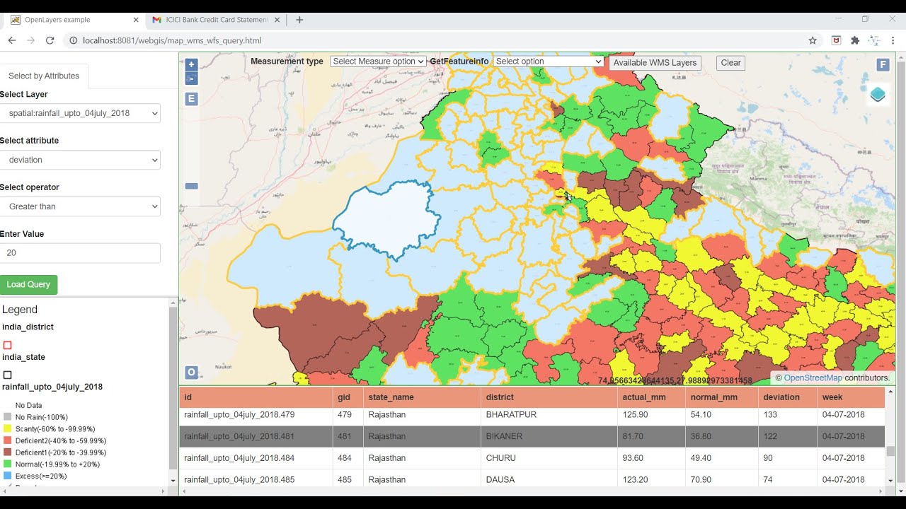 WebGIS app development using Openlayers-6 & Geoserver-Pt3 (Query panel using WMS & WFS service)