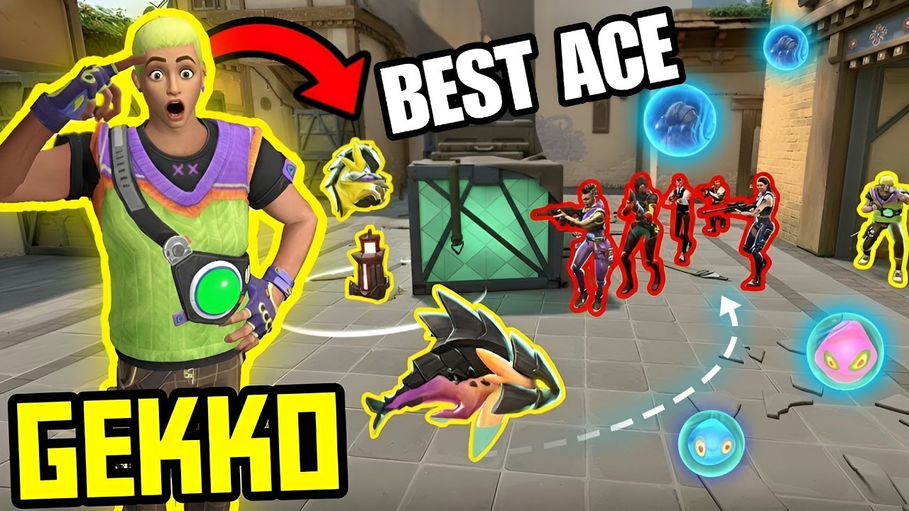 BRONZE GEKKO Best ACEs In Valorant