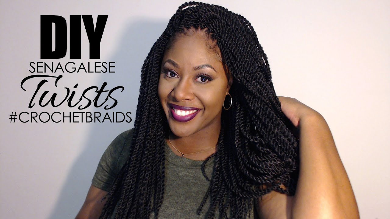 DIY CROCHET BRAIDS SENEGALESE TWISTS #CROCHETBRAIDS