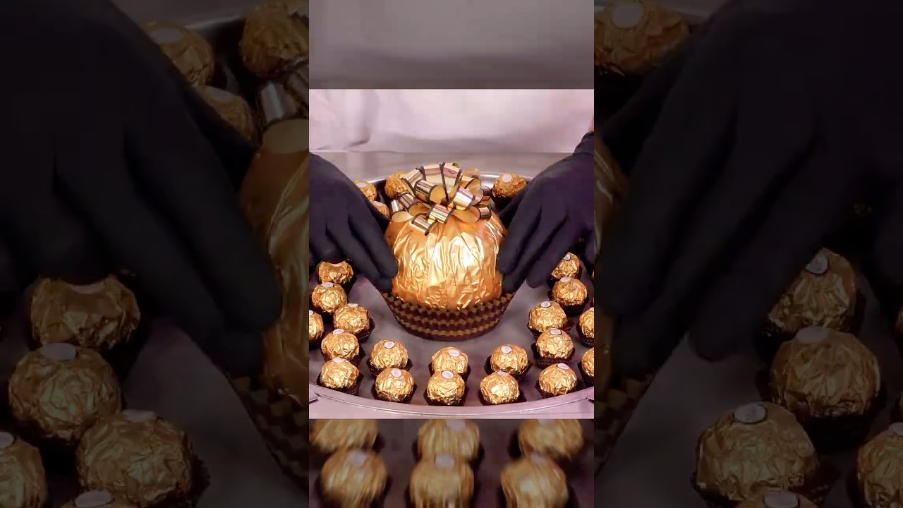 Ferrero Rocher Rolled Into Ice Cream Rolls | Fast ASMR 🍫