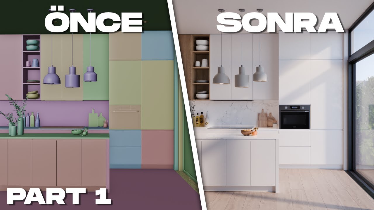 Blender ile Gerçekçi İç Mekan Modelleme: Mutfak Part 01