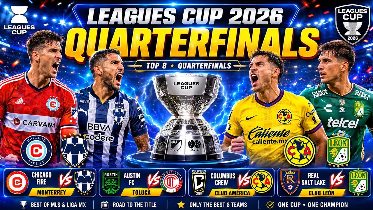 Четвертьфиналы Leagues Cup 2026 | Полное расписание матчей | Leagues Cup 2026: Расписание