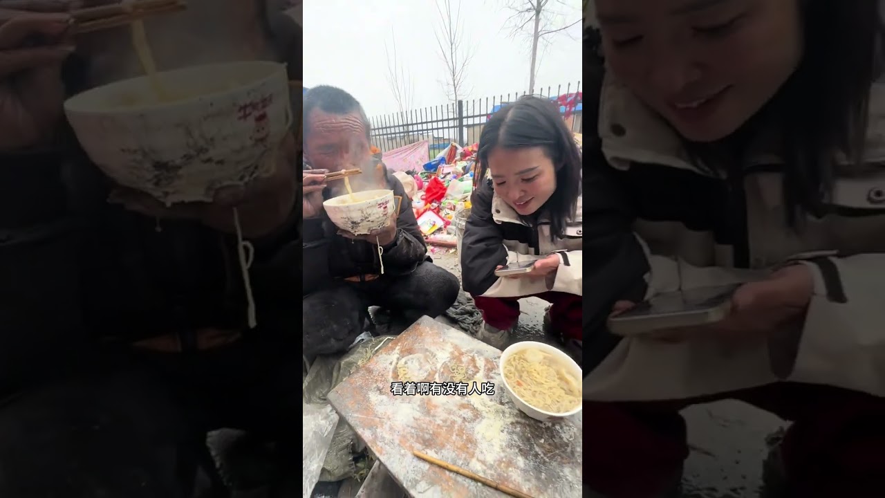 Grandpa Xinshan Episode 9 Dumplings with Instant Noodles#Rural life#The various aspects of
