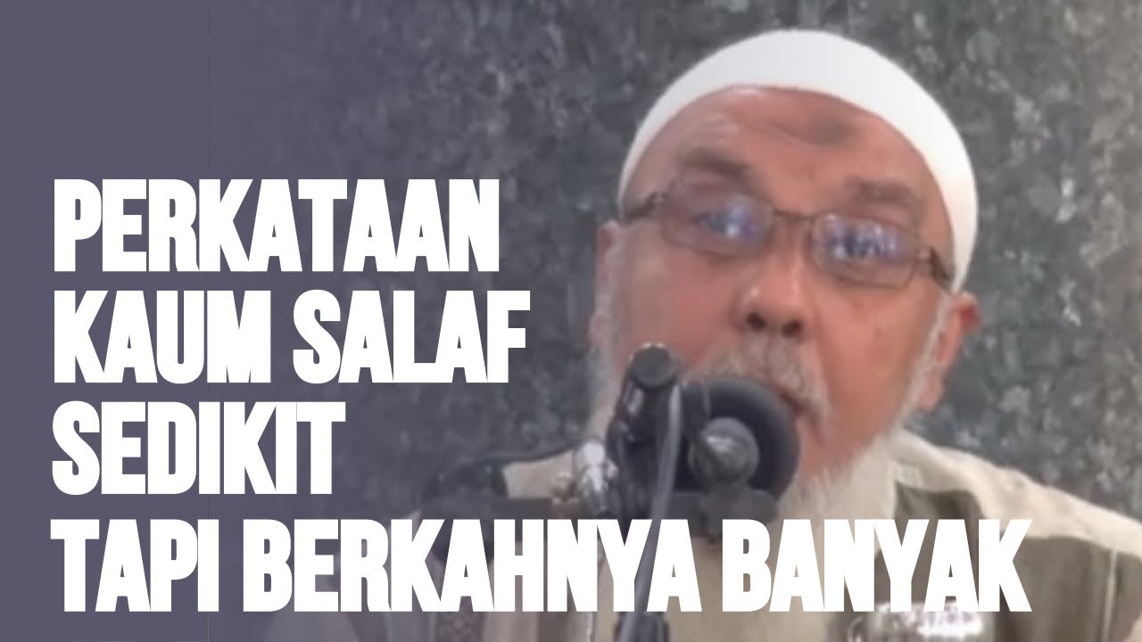Perkataan kaum salaf sedikit, tapi berkahnya banyak 🔵 Ustadz Abdul Hakim Amir Abdat