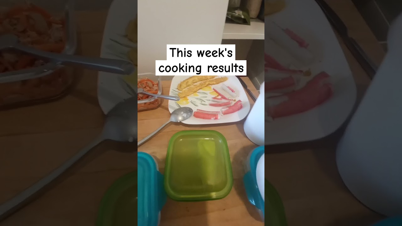 Before last dish is assembled: cooking session results 