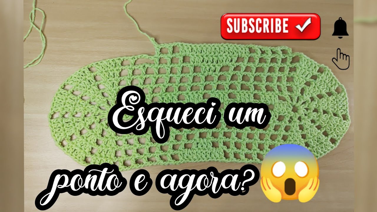 Como consertar um erro sem ter que desmanchar seu Crochê