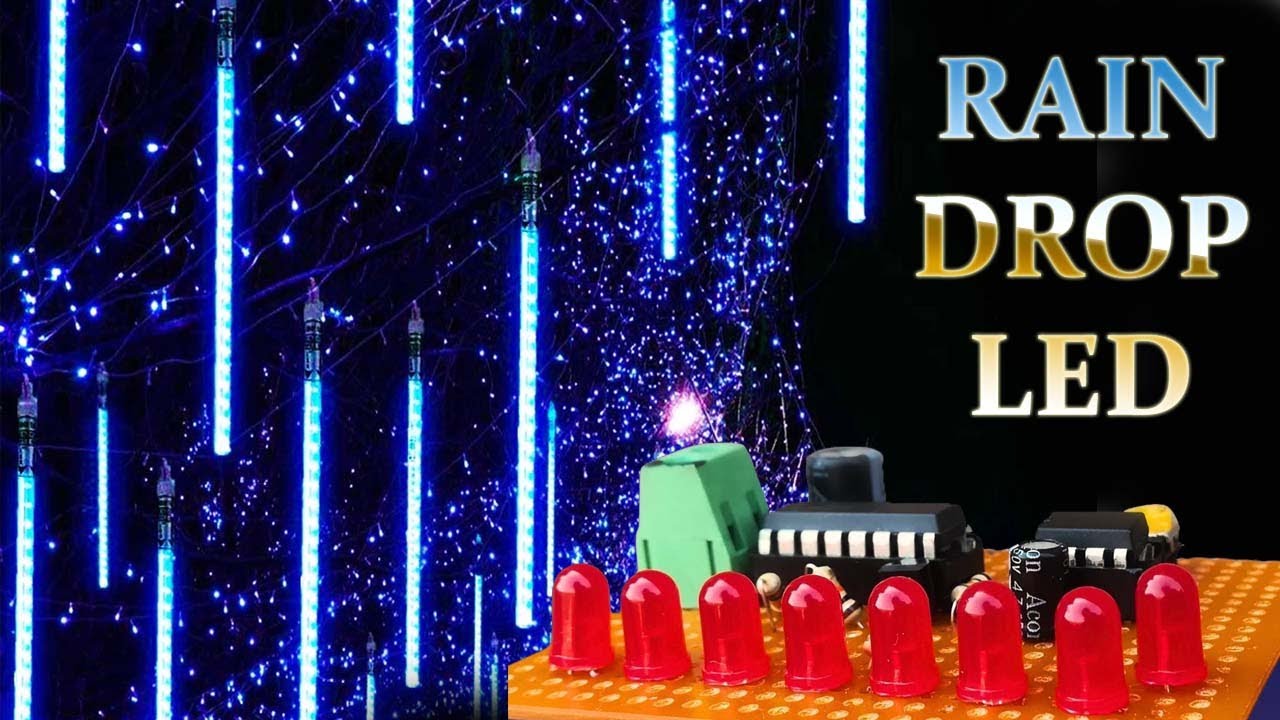 How to Make Rain Drop Led Chaser with CD 4015  || @ETElectricalTech