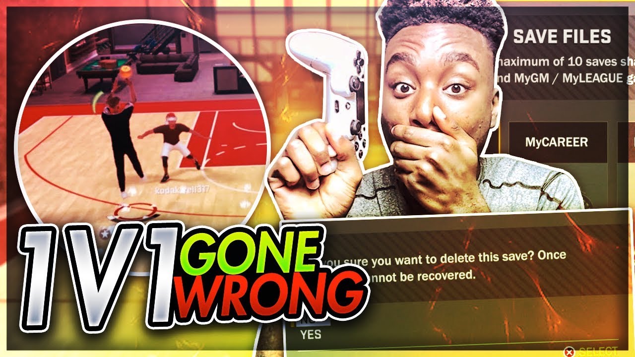 1V1 I DELETED ALL HIS PLAYERS!?! 😱 P2 VS ANGRY TRASH TALKER $300 WAGER! NBA 2K18
