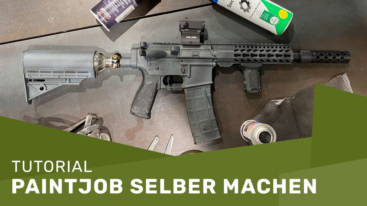 Paintball Markierer / Airsoft Waffen selbst lackieren – Tipps und Tricks für den Paintjob