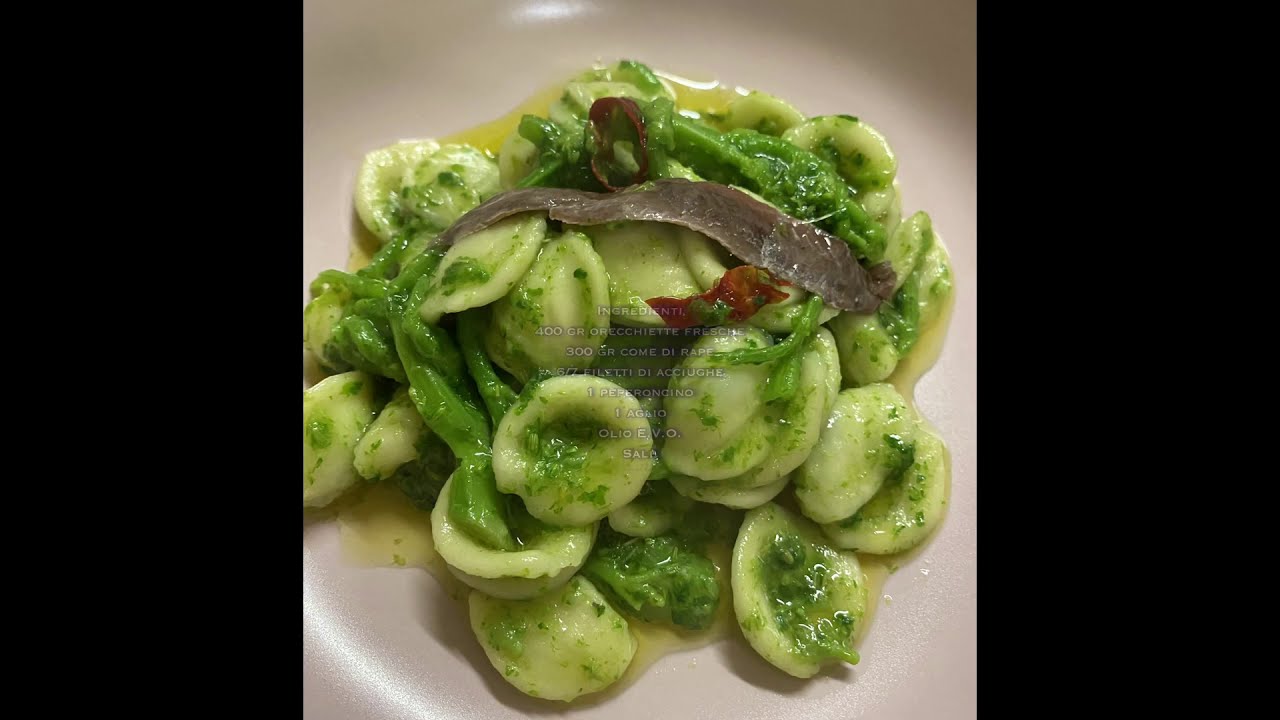 Orecchiette acciughe e cime di rape by Michele Dimonte