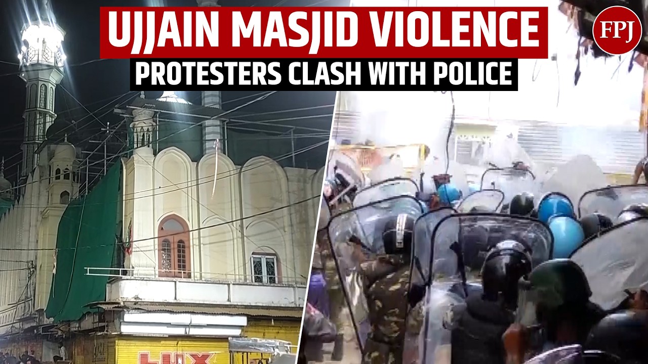 Ujjain Mosque Demolition Row: Protests, Stone-Pelting, Tear Gas Fired | Full Video