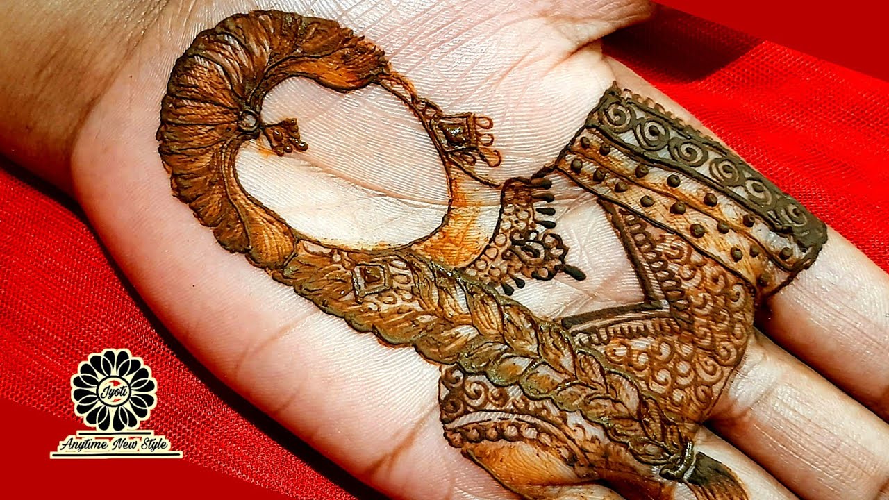 Simple Dulahan Mehandi Design | dulhan mehndi design | bride making using henna| new mehandi design