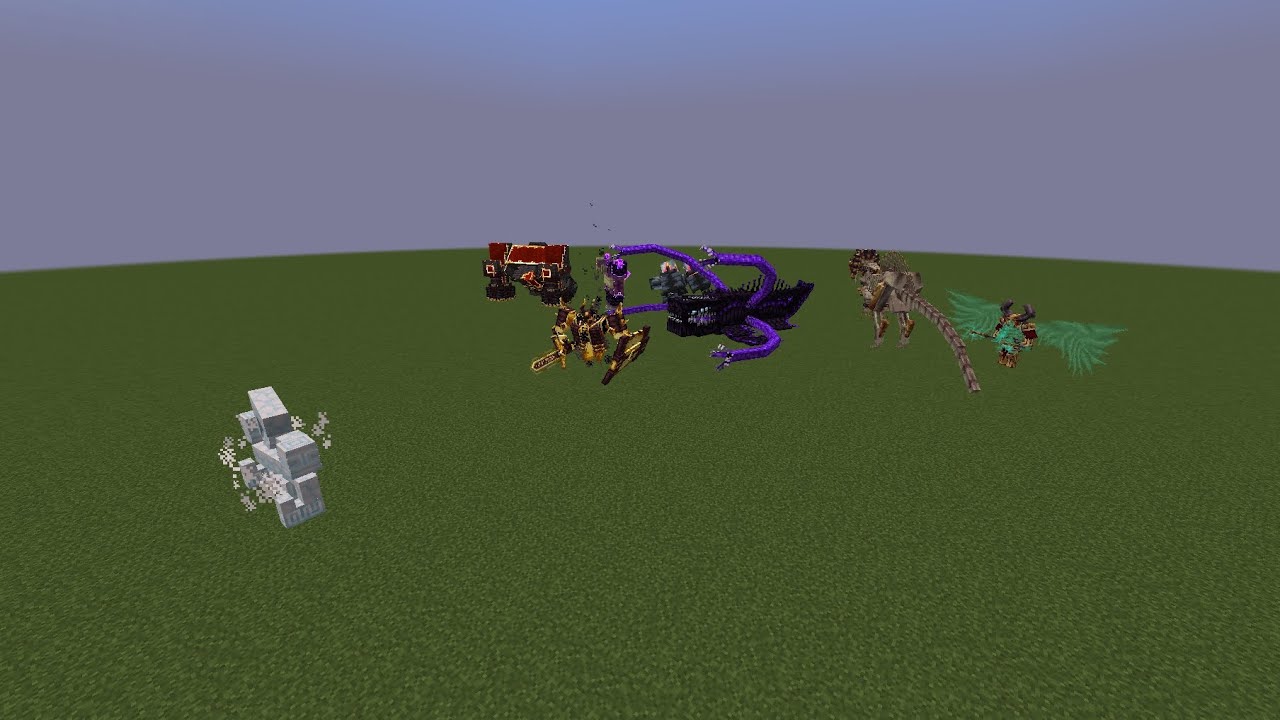 Culonimbus, The Cloud Golem vs L_ender's Cataclysm bosses [Minecraft 1.20.1] |mob battle|