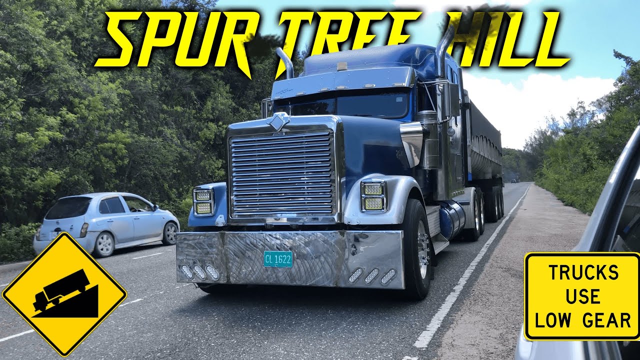 TRUCKS VS Jamaica's STEEPEST Hill | Spur Tree Hill