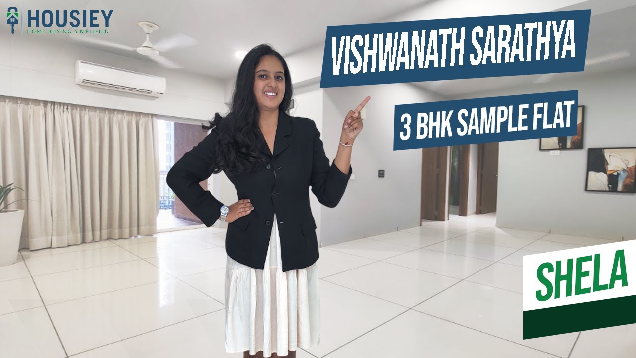 Vishwanath Sarathya West Shela | 3 BHK Sample Flat Tour | Vishwanath Builders Ahmedabad