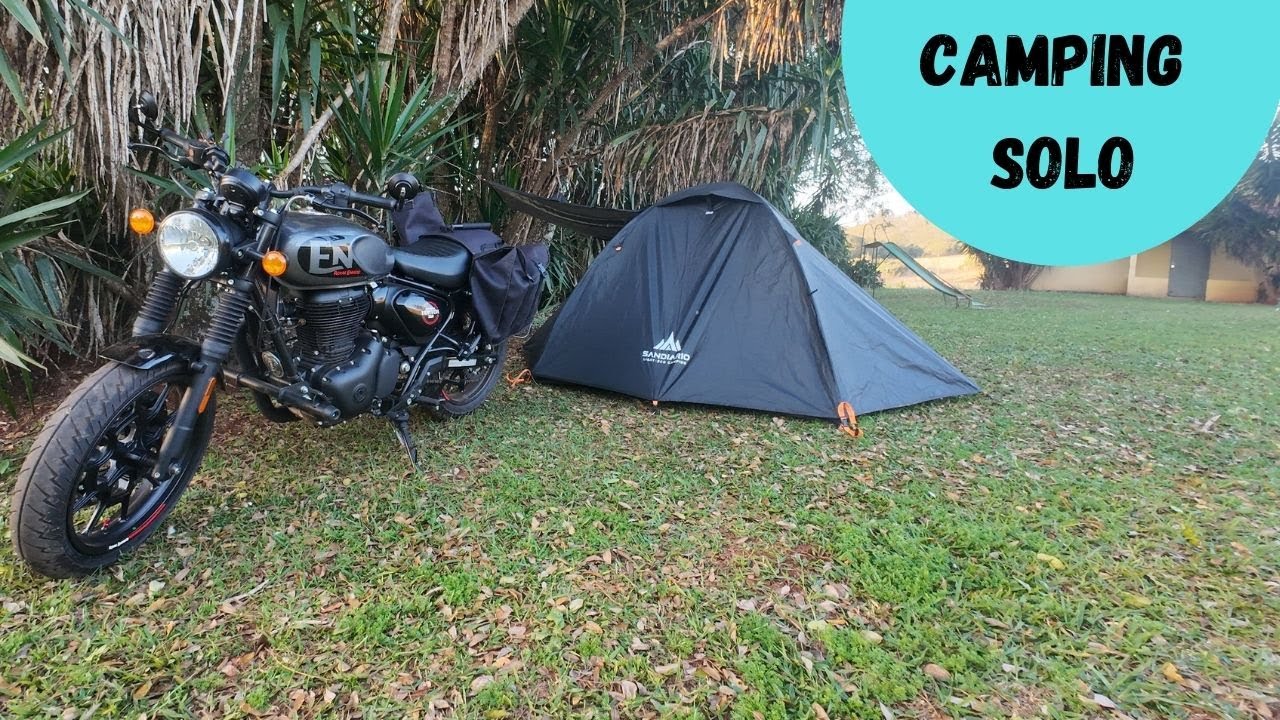 Primeiro Moto Acampamento Sozinho