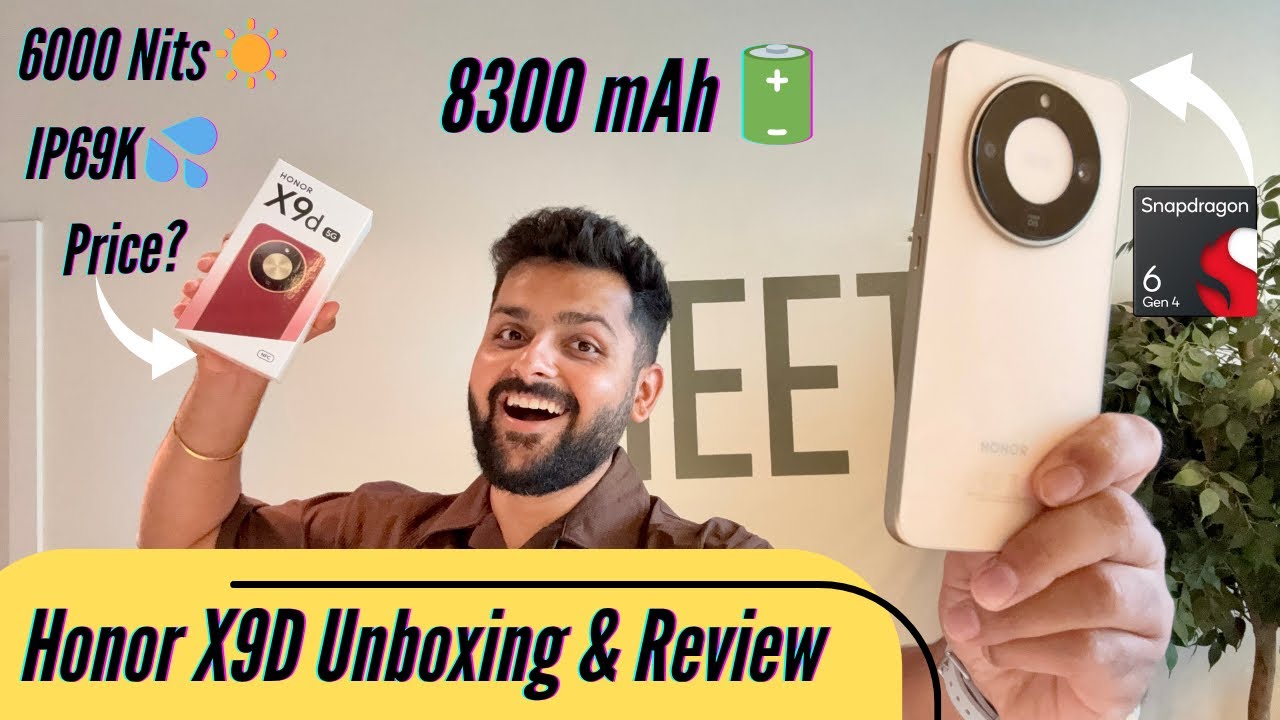Honor X9D 5G Unboxing & Review with 8300mAh Battery - 3 Days Battery in a Slim & Lightweight Phone!