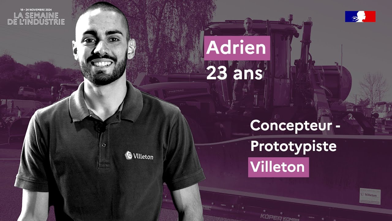 Adrien, 23 ans, concepteur - prototypiste chez Villeton | SEDI2024