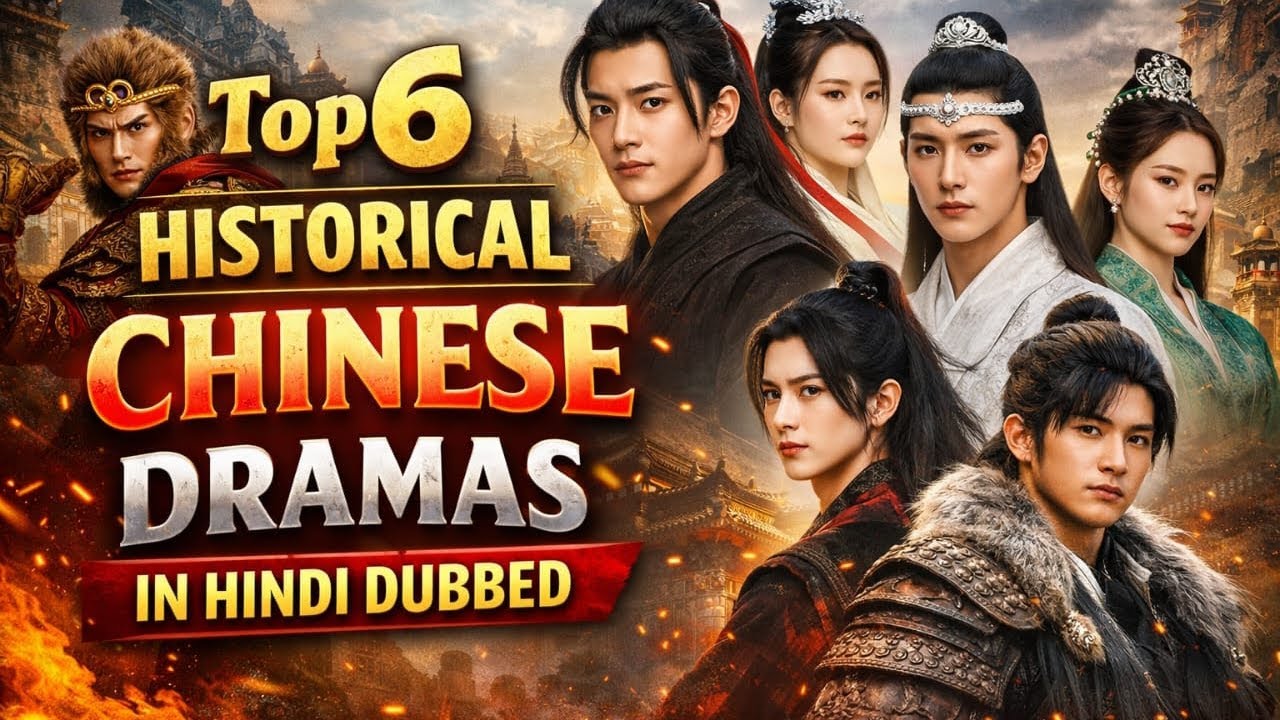 Top 6 Historical Chinese Drama in Hindi Dubbed | Full Action, Romance & War | Movies With Aayush |