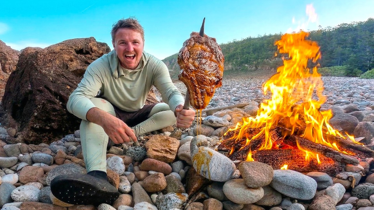 5 Days Solo Camping, Fishing & Cooking on a Tropical Island