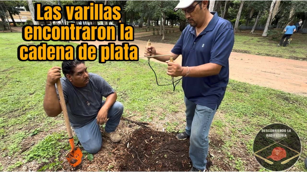 Las varillas encontraron la cadena de plata 