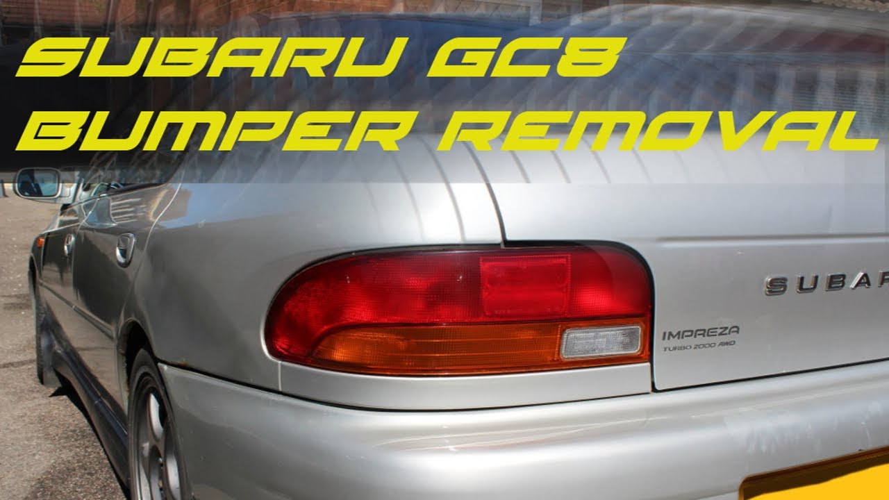 Subaru Impreza GC8 Rear Bumper Removal