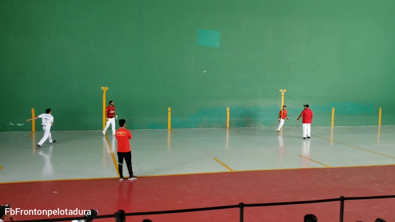 Frontón pelota dura  en Papalotla Kevin y Monsalvo vs Furcio y Panzas