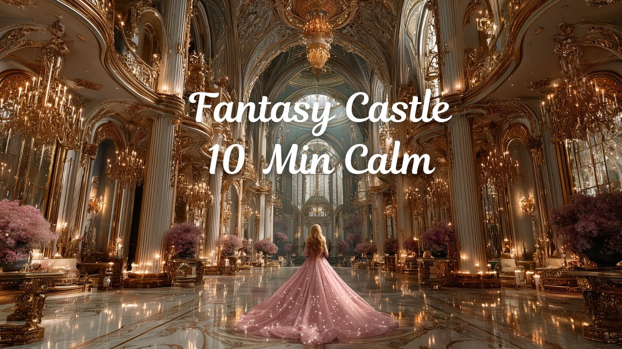 Pastel Princess Castle Ambience | Relaxing Music for Calm Mind (10 Min)