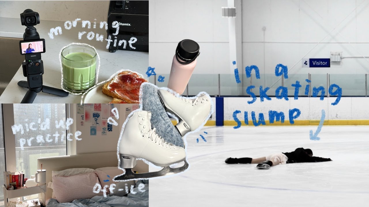a summer day as a figure skater | morning routine & getting out of a skating slump ⛸️🎀