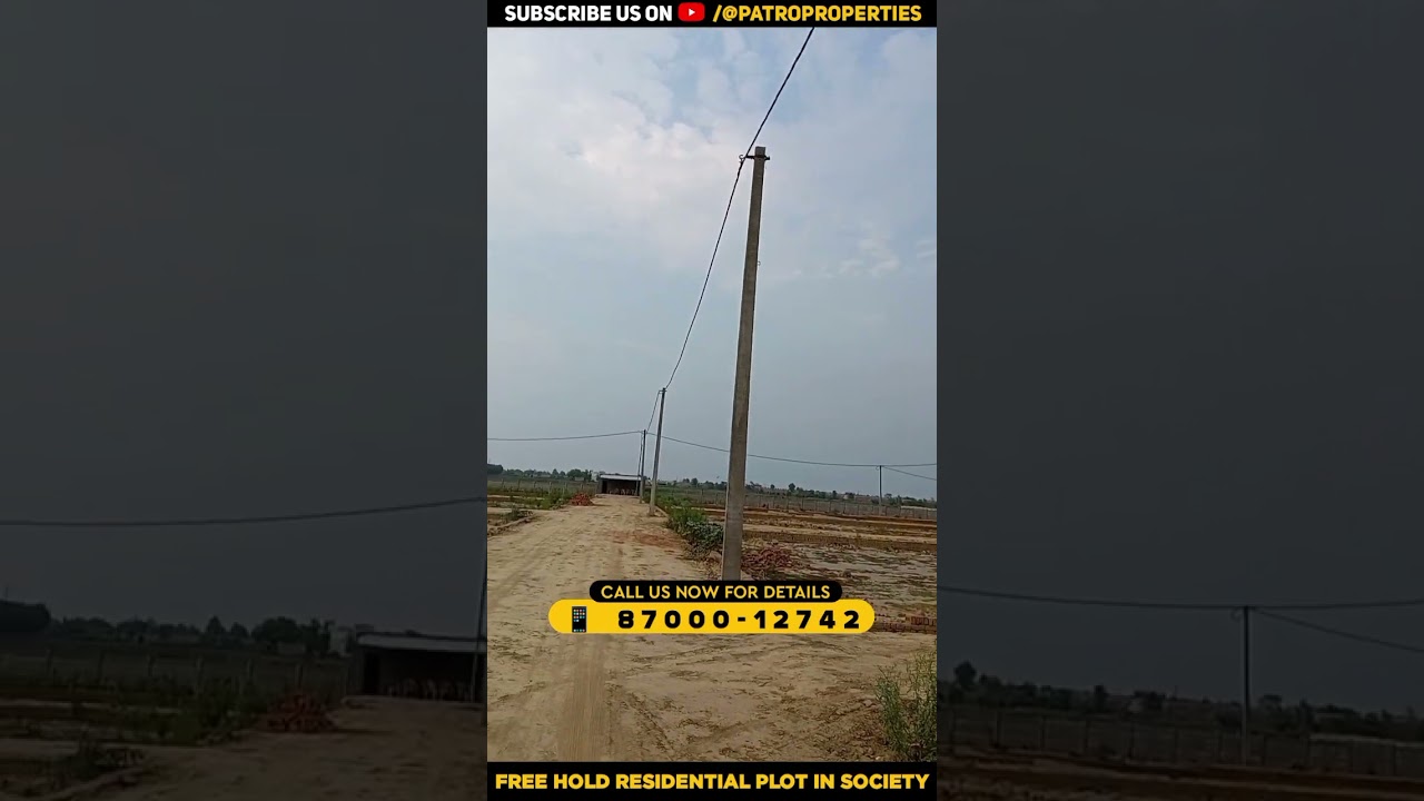 Plot For Sale near Air Force Station Dadri | Shiva Film City Society 7D #property #reels