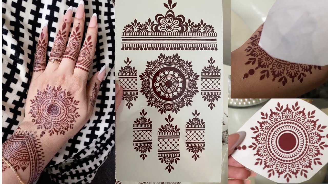 Henna stickers/ Henna tattoos / Henna waterproof look amazing