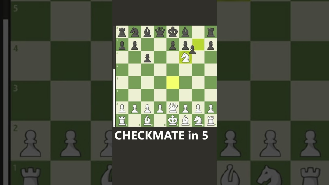 5 move CHECKMATE (Caro Kann Trap)
