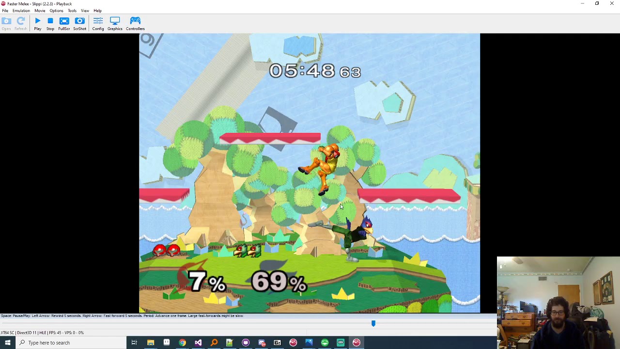Fiction Melee Lesson ft. Catii - Falco vs Samus - Notes on neutral game