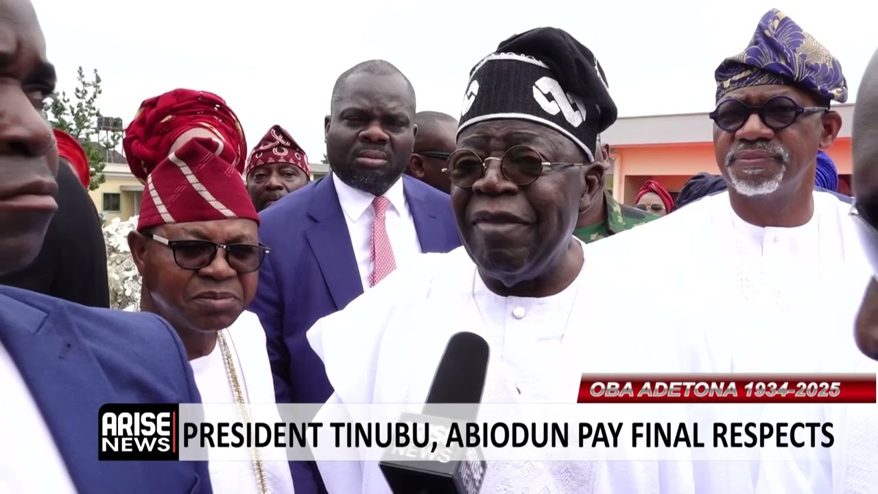 President Tinubu, Abiodun Pay Final Respect To Late Awujale of Ijebuland, Oba Adetona