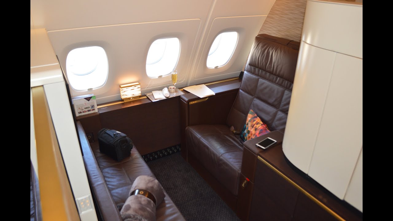 Etihad A380 First Class Apartment : Abu Dhabi to London EY19