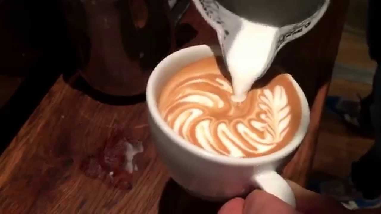 Barista in action