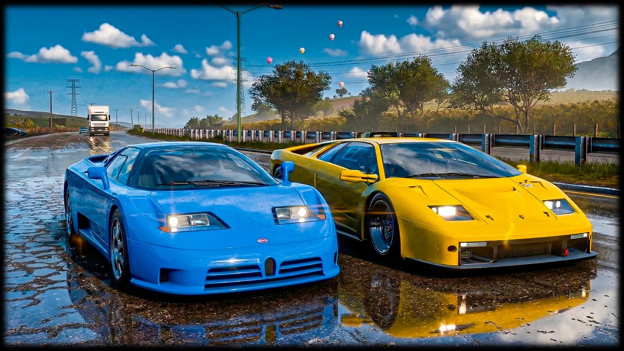 O FIM DA INVENCIBILIDADE? BUGATTI EB110 vs DIABLO GTR: Quem é o Rei da Rodovia no FH5?