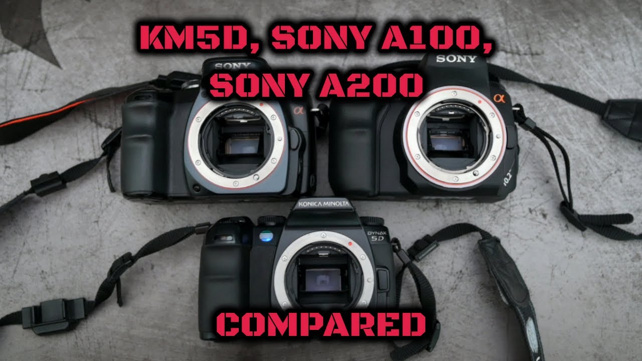 Konica Minolta 5D, Sony A100, Sony A200: Compared