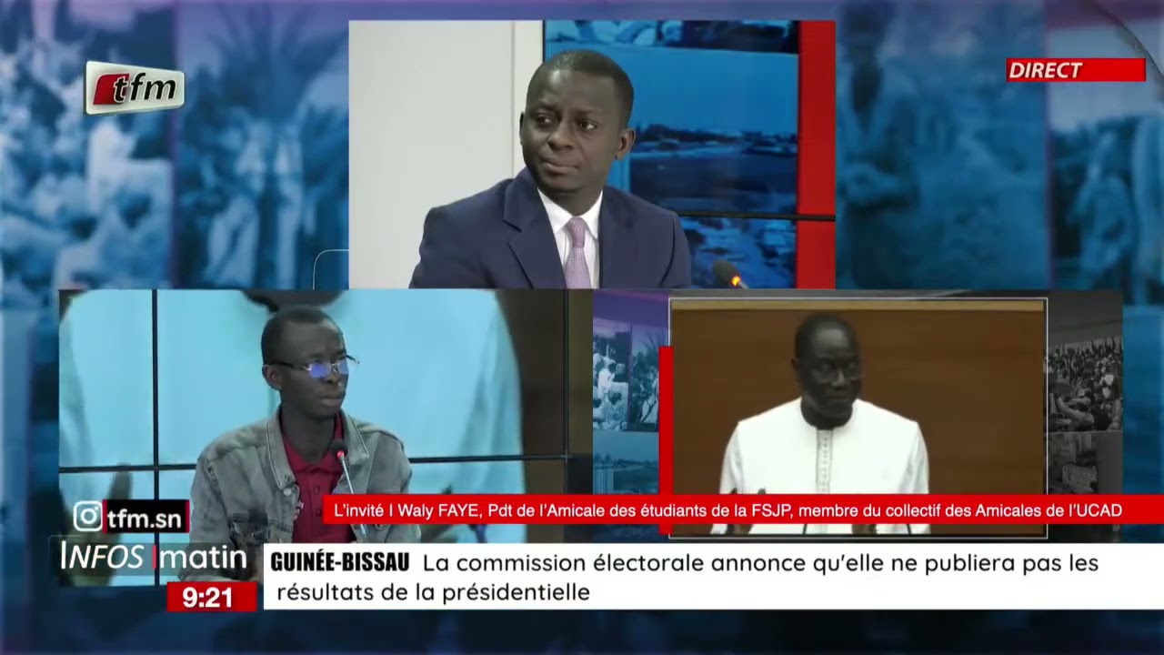 L’invité d’infos matin | Waly FAYE, Pdt de l’amicale des étudiants de la FSJP, membre du collectif….