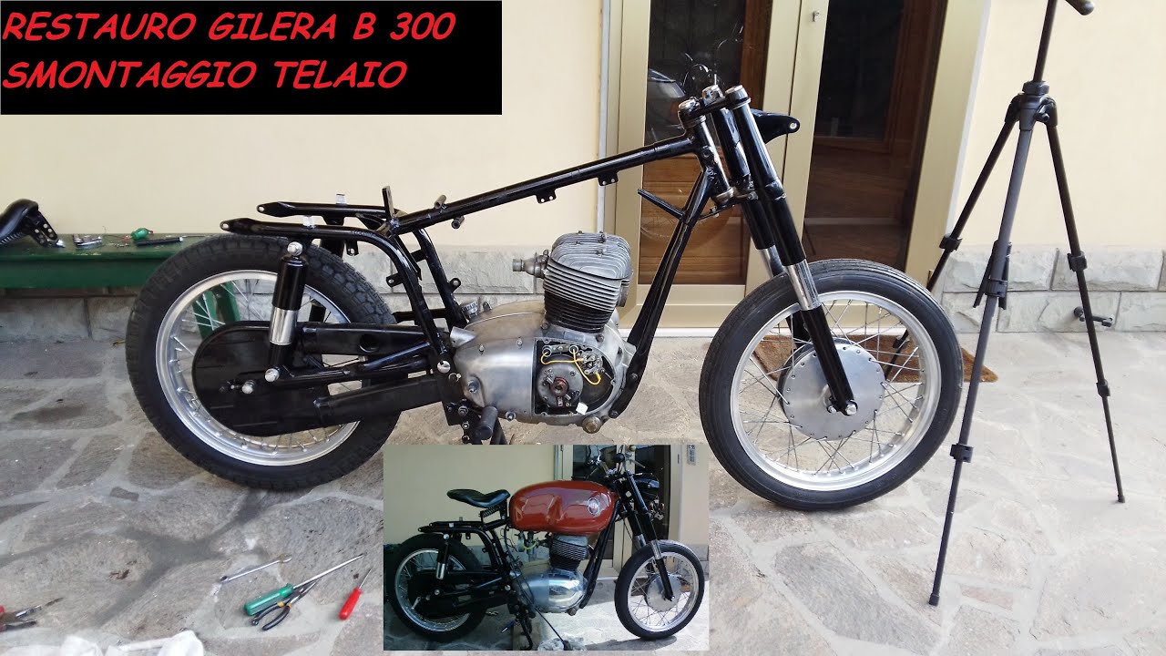 GILERA B 300 1958 SMONTAGGIO PER RESTAURO