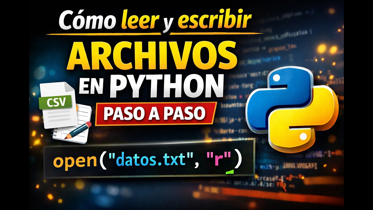 Cómo leer y escribir archivos en Python paso a paso