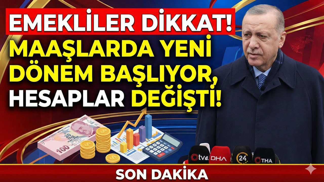 Emekliler Dikkat! Maaşlarda Yeni Dönem Başlıyor, Hesaplar Değişti!