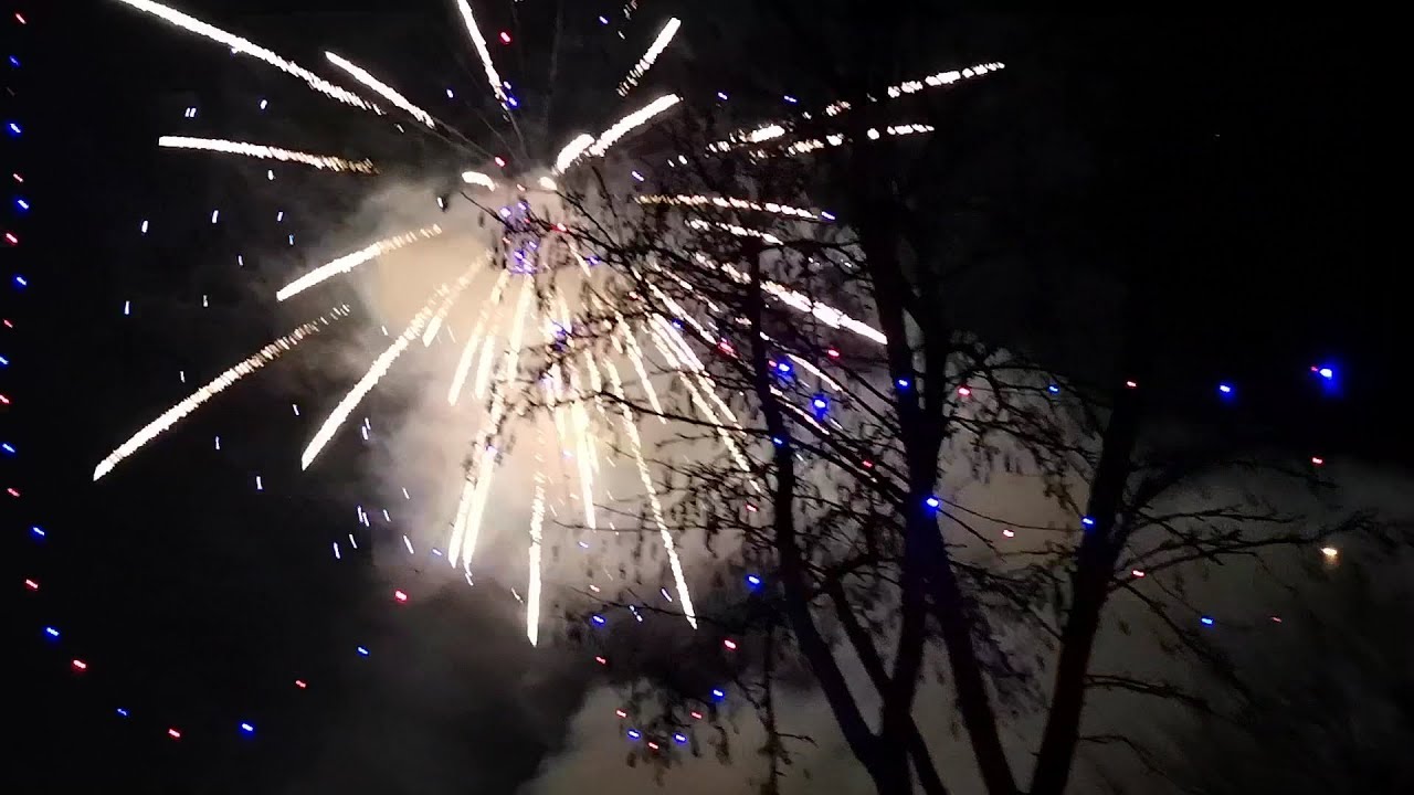 New Year's Celebration 2021 Fireworks Dines Green, Worcester, Worcestershire, England
