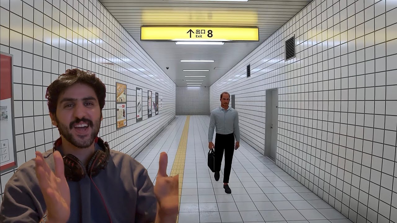 تجربة لعبة مخرج ٨ The Exit 8 🏃‍♂️