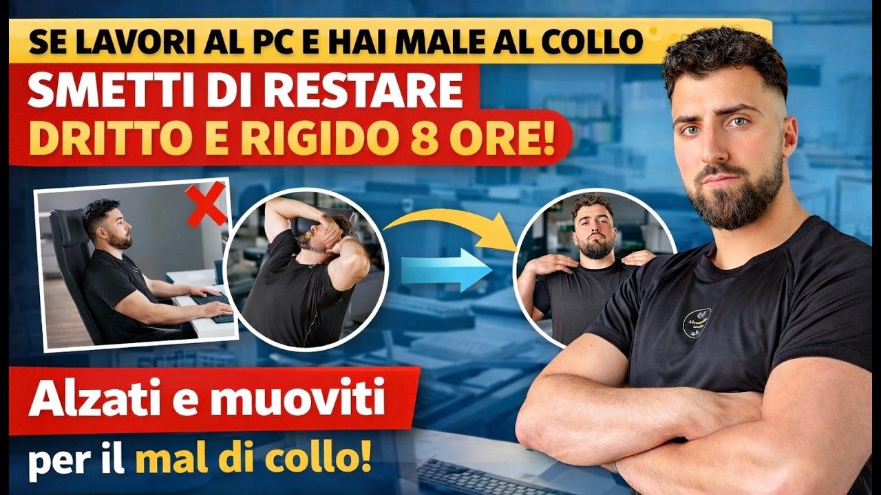 Mal di collo da ufficio: cosa fare subito