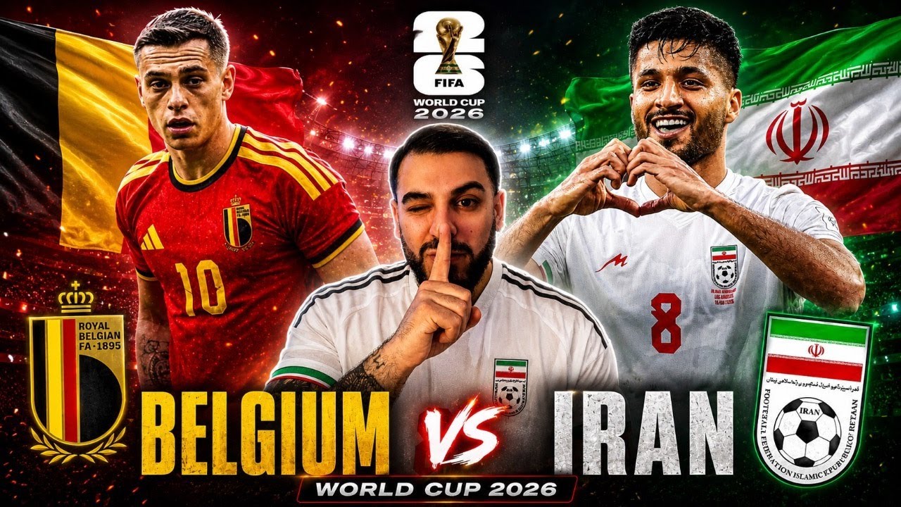 BELGIUM 🇧🇪 VS IRAN 🇮🇷 | WORLD CUP 2026 WATCH ALONG LIVE!