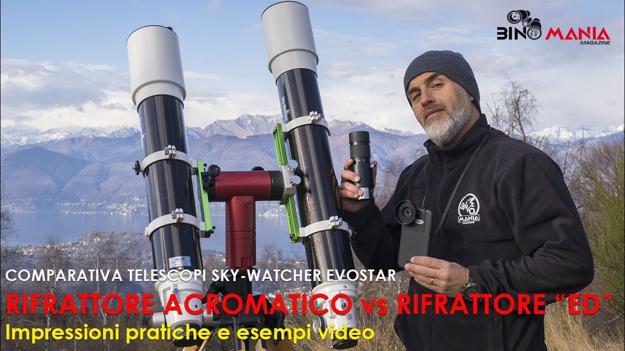 Sfida epica tra Sky-Watcher: Evostar 120 ED vs Evostar 120 acromatico – test e digiscoping!