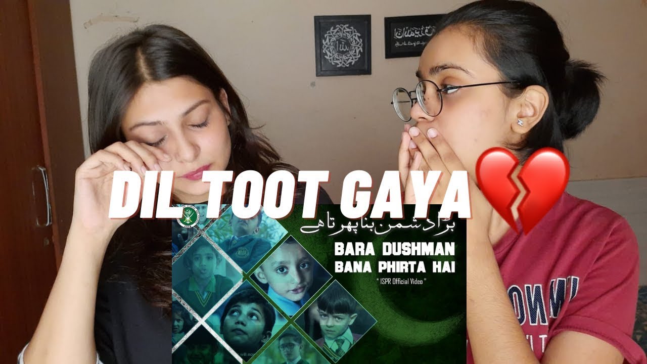 Indian Reaction to Bara Dushman Bana Phirta Hai   Azaan Ali   ISPR Songs