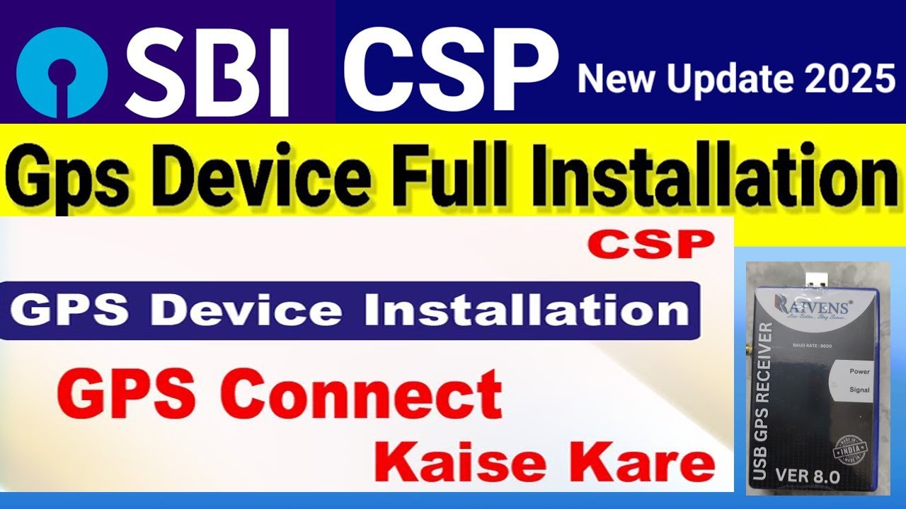 Gps Device Full Installation Process।। Sbi Csp New Update 